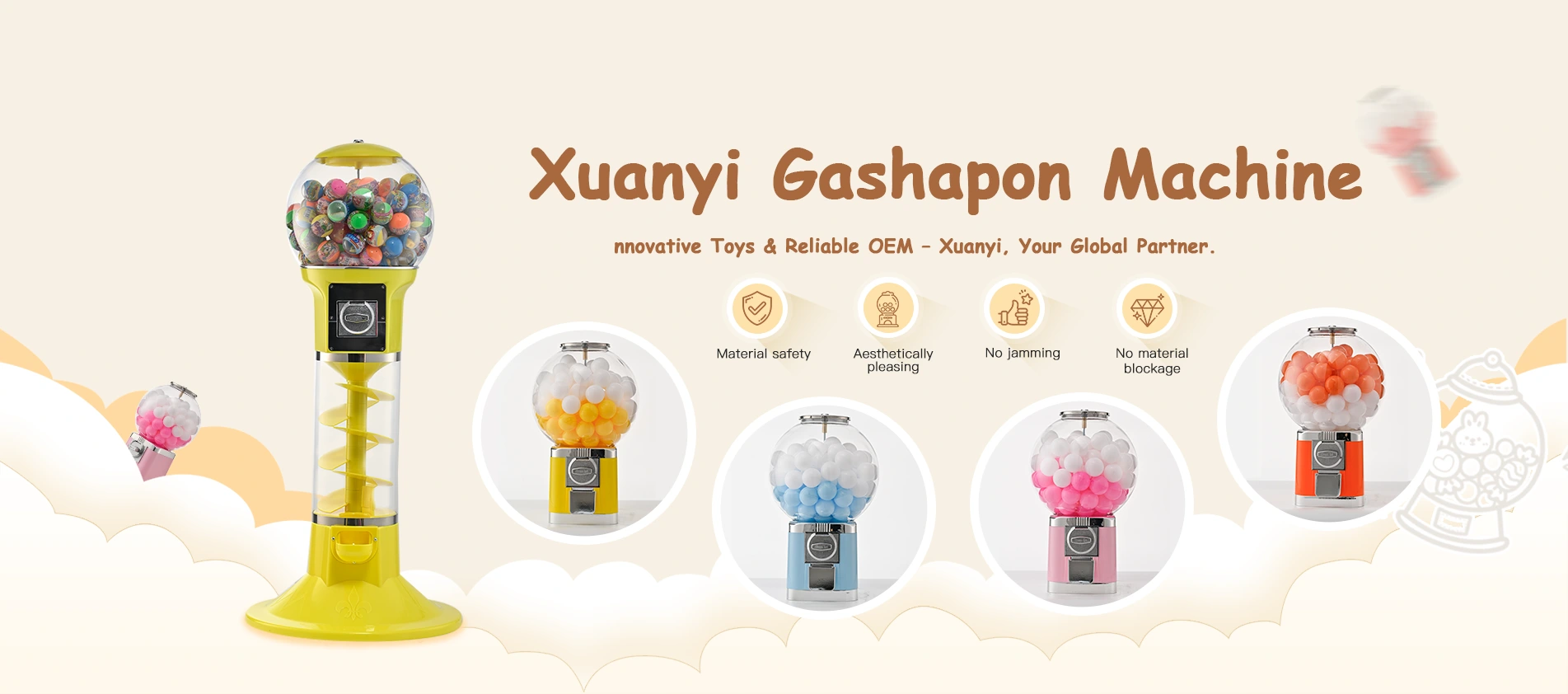 Proveedor de máquinas verticales Gashapon