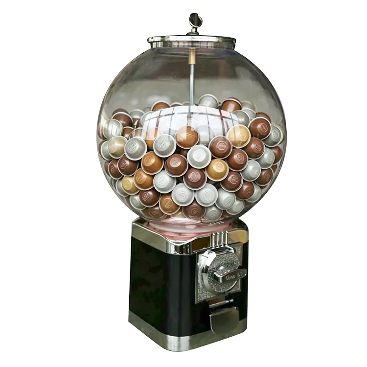 Máquina circular Gashapon de cápsulas de café